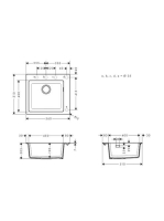 Hansgrohe S51 S510-F450 beépített mosogató betonszürke 43312380