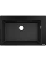 Hansgrohe S51 S510-F660 Beépített SilicaTec mosogató grafit fekete 43313170