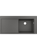 Hansgrohe S51 S514-F450 Beépített SilicaTec mosogató csepegtetővel, kőszürke 43314290