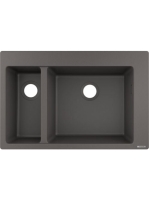 Hansgrohe S51 S510-F635 beépített mosogató 180/450 két medencével kőszürke 43315290