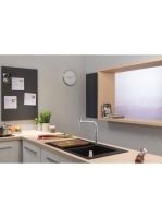 Hansgrohe S51 Beépíthető SilicaTec dupla mosogató 370 grafitfekete 43316170