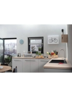 Hansgrohe S51 Beépíthető SilicaTec dupla mosogató 370 kőszürke 43316290