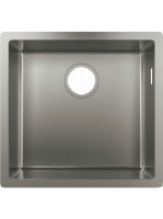 Hansgrohe S71 munkalap alá rögzíthető mosogató 450 csapfurat és lefolyókészlet nélkül rozsdamentes acél hatású 43426800