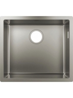 Hansgrohe S71 munkalap alá rögzíthető mosogató 500 csapfurat és lefolyókészlet nélkül rozsdamentes acél hatású 43427800