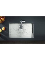 Hansgrohe S71 munkalap alá épített konyhai mosogatótálca 71x45 cm rozsdamentes acél hatású 43428800