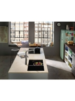 Hansgrohe S51 S510-U770 beépíthető SilicaTec mosogató munkalap alá grafit fekete 43434170