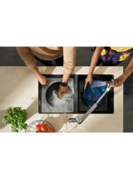 Hansgrohe S51 S510-U770 beépíthető SilicaTec mosogató munkalap alá grafit fekete 43434170