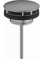 Hansgrohe nem záródó leeresztőszelep mosdókhoz, szálcsiszolt fekete króm 50001340