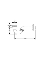Hansgrohe bidé csőszifon 55237000