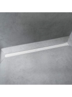 Hansgrohe RainDrain Match Zuhanylefolyó 80 cm, állítható magasságú kerettel, matt fehér 56038700