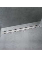 Hansgrohe RainDrain Match Zuhanylefolyó 80 cm, állítható magasságú kerettel, rozsdamentes acél 56038800