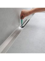 Hansgrohe RainDrain Flex oldalfal mellé zuhanylefolyó 80 cm, vágható, matt fehér 56051700