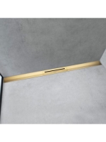 Hansgrohe RainDrain Flex oldalfal mellé zuhanylefolyó 100 cm, vágható, polírozott arany hatású 56053990