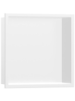 Hansgrohe XtraStoris Original falfülke integrált kerettel 30x30x10 cm, matt fehér 56061700