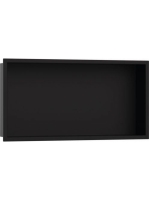 Hansgrohe XtraStoris Original falfülke integrált kerettel 30x60x10 cm, matt fekete 56064670