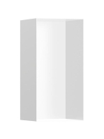 Hansgrohe XtraStoris Minimalistic Falfülke nyitott kerettel, 30 x 15 x 14 cm matt fehér 56076700