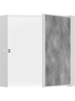 Hansgrohe XtraStoris Rock Falfülke cserélhető ajtóval, 30 x 30 x 10 cm matt fehér 56085700
