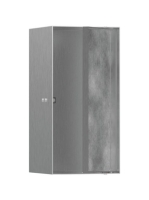 Hansgrohe XtraStoris Rock Falfülke cserélhető ajtóval, 30 x 15 x 14 cm rozsdamentes acél hatású 56088800