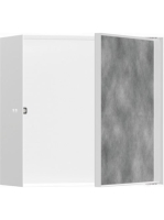 Hansgrohe XtraStoris Rock Falfülke cserélhető ajtóval, 30 x 30 x 14 cm matt fehér 56091700