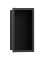 Hansgrohe XtraStoris Individual Falfülke matt fekete színben, design kerettel 30 x 15 x 10 cm szálcsiszolt fekete króm 56095340