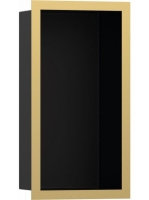 Hansgrohe XtraStoris Individual Falfülke matt fekete színben, design kerettel 30 x 15 x 10 cm polírozott arany hatású 56095990