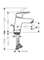 Hansgrohe Logis 70 mosdó csaptelep, fém automata lefolyó-garnitúrával, króm 71170000