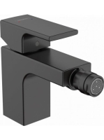 Hansgrohe Vernis Shape Egykaros szögletes bidé csaptelep fém automata lefolyógarnitúrával 71219670