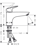 Hansgrohe Logis Monotrou kádcsaptelep 71311000