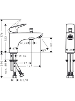 Hansgrohe Logis Monotrou zuhany és kádcsaptelep 71312000
