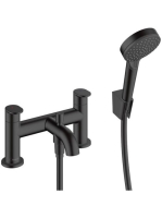 Hansgrohe Vernis Blend 2 lyukú peremre szerelhető kádcsaptelep matt fekete 71461670