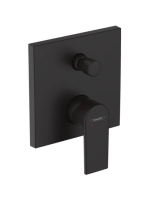 Hansgrohe Vernis Shape Egykaros kádcsaptelep falsík alatti szereléshez, beépített biztonsági kombinációval EN1717 matt fekete 71469670