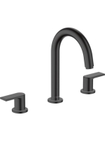 Hansgrohe Vernis Shape 3 lyukú mosdócsaptelep automata lefolyógarnitúrával matt fekete 71563670