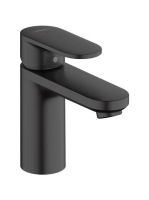 Hansgrohe Vernis Blend Egykaros mosdócsaptelep 100, Coolstart, automata lefolyógarnitúrával matt fekete 71585670