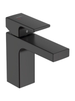 Hansgrohe Vernis Shape egykaros mosdócsaptelep 100, Coolstart, automata lefolyógarnitúrával matt fekete 71594670