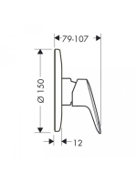 Hansgrohe Logis kádcsaptelep színkészlet és alaptest, króm 71666000