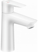Hansgrohe Talis E 110 matt fehér mosdócsaptelep CoolStart, automata lefolyógarnitúrával 71713700