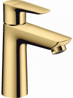 Hansgrohe Talis E polírozott arany hatású mosdócsaptelep 110 CoolStart automata lefolyó-garnitúrával 71713990