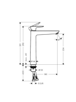 Hansgrohe Talis E 240 magasított egykaros csaptelep, szálcsiszolt bronz 71717140