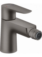 Hansgrohe Talis E szálcsiszolt fekete/króm bidécsaptelep 71720340