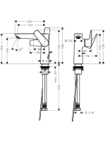 Hansgrohe Talis E 150 szálcsiszolt bronz mosdócsaptelep automata lefolyó-garnitúrával 71754140