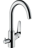 Hansgrohe Focus M42 konyhai csaptelep elzáró szeleppel, króm 71803000