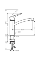 Hansgrohe Logis M31 konyhai csaptelep 160 ECO 71860000