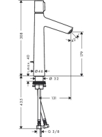 Hansgrohe Talis Select S 190 mosdócsaptelep automata lefolyórarnitúrával 72044000
