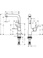 Hansgrohe Talis S 210 mosdócsaptelep elforgatható kifolyóval 72105000