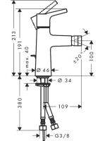 Hansgrohe Talis S bidécsaptelep 72200000