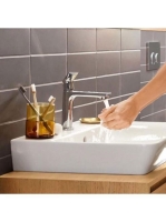 Hansgrohe Rebris Hidegindítású mosdócsaptelep 110, fém automata lefolyógarnitúrával 72551000