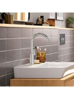 Hansgrohe Rebris E mosdócsaptelep 210, elforgatható kifolyóval, automata lefolyógarnitúrával 72576000