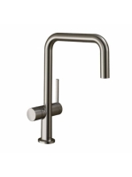 Hansgrohe Talis M54 U 220 konyhai csaptelep elzárószeleppel, 1jet, rozsdamentes acél hatású 72807800