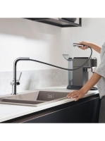 Hansgrohe Talis M54 konyhai csaptelep 270, kihúzható zuhanyfejjel, króm 72808000