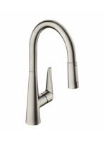 Hansgrohe Talis M51 mosogató csaptelep kihúzható kifolyóval, rozsdamentes acél hatású 72813800